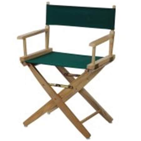 Doba-Bnt 206-00-032-32 18 in. Extra-Wide Premium Directors Chair, Natural Frame w/Hunter Green Color Cover SA4268156